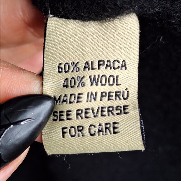 Beyond Threads Alpaca Wool Asymmetric Cardigan Jacket XL Lagenlook Waterfall - Picture 4 of 11